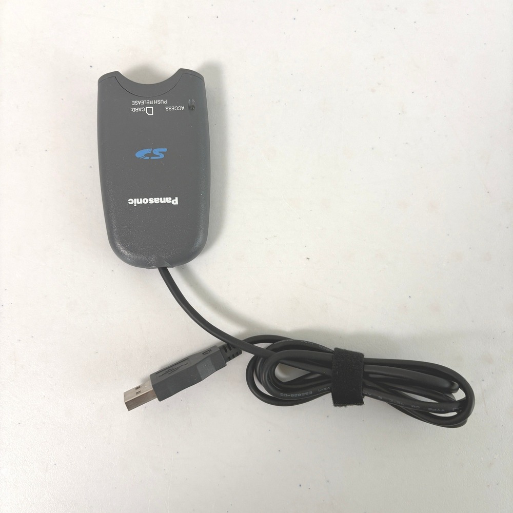 Panasonic SD USB Reader Writer RFA 1869 Gray External Card Adapter